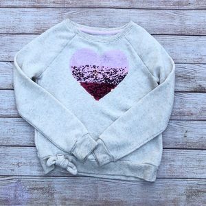 Epic Thread Girls Sweatshirt Flip Sequenced Heart